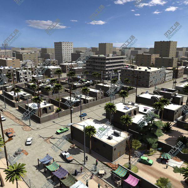 images/goods_img/20210312/3D model Town 1 with People and Cars/1.jpg